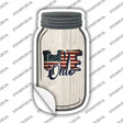 Love Ohio Silhouette Novelty Mason Jar Sticker Decal Small