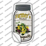 Bouquets Farmers Market Novelty Mason Jar Sticker Decal Small