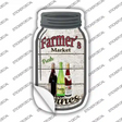 Wines Farmers Market Novelty Mason Jar Sticker Decal Small