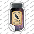 Crows Foot Novelty Mason Jar Sticker Decal Small