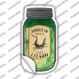 Tongue of Lizard Novelty Mason Jar Sticker Decal Small