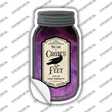 Crows Feet Novelty Mason Jar Sticker Decal Small