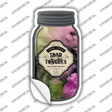 Toad Tongues Novelty Mason Jar Sticker Decal Small