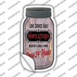 Moms Kitchen Open 24 Hours Novelty Mason Jar Sticker Decal Small