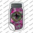 Spider Veins Pink Green Novelty Mason Jar Sticker Decal Small