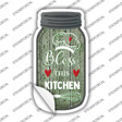 Bless Kitchen Green Novelty Mason Jar Sticker Decal Small