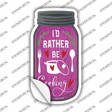 Rather Be Cooking Novelty Mason Jar Sticker Decal Small