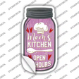 Moms Kitchen 24 Hours Novelty Mason Jar Sticker Decal Small