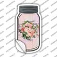 Pink Bouquet With Music Novelty Mason Jar Sticker Decal Small