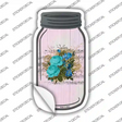 Blue Bouquet With Music Novelty Mason Jar Sticker Decal Small