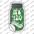 420 Somewhere Novelty Mason Jar Sticker Decal Small