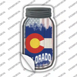 Colorado | USA Flag Novelty Mason Jar Sticker Decal Small