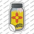 New Mexico | USA Flag Novelty Mason Jar Sticker Decal Small