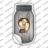 9 Bulb Lettering Novelty Mason Jar Sticker Decal