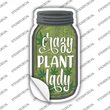 Crazy Plant Lady Novelty Mason Jar Sticker Decal Small