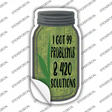 420 Solutions Novelty Mason Jar Sticker Decal Small