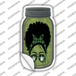 Weed Lady Novelty Mason Jar Sticker Decal Small