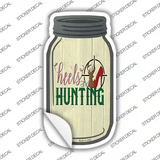 Heels and Hunting Novelty Mason Jar Sticker Decal