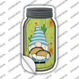 Gnome With Tacos Novelty Mason Jar Sticker Decal Small