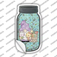 Gnome With Easter Basket Novelty Mason Jar Sticker Decal Small