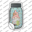 Gnome With Green Egg Novelty Mason Jar Sticker Decal Small