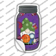 Gnome Playing Basketball Novelty Mason Jar Sticker Decal Small