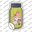 Gnome With Teapot and Cookies Novelty Mason Jar Sticker Decal Small