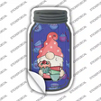 Gnome With Cups and Cupcake Novelty Mason Jar Sticker Decal Small