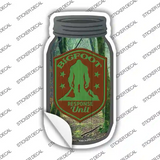 Bigfoot Response Unit Novelty Mason Jar Sticker Decal Small