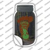 Official Bigfoot Hunter Novelty Mason Jar Sticker Decal Small