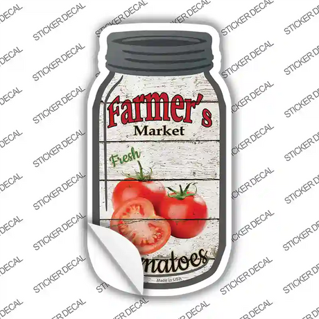 Tomatoes Farmers Market Novelty Mason Jar Sticker Decal Small