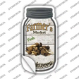 Mushrooms Farmers Market Novelty Mason Jar Sticker Decal Small