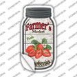 Strawberries Farmers Market Novelty Mason Jar Sticker Decal Small