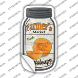 Cantaloupe Farmers Market Novelty Mason Jar Sticker Decal Small