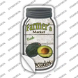 Avocados Farmers Market Novelty Mason Jar Sticker Decal Small