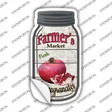 Pomegranates Farmers Market Novelty Mason Jar Sticker Decal Small