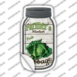 Cabbage Farmers Market Novelty Mason Jar Sticker Decal Small