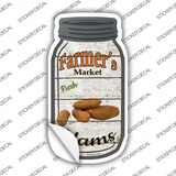 Yams Farmers Market Novelty Mason Jar Sticker Decal Small