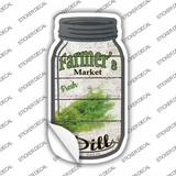 Dill Farmers Market Novelty Mason Jar Sticker Decal Small