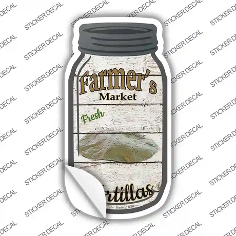 Tortillas Farmers Market Novelty Mason Jar Sticker Decal Small