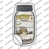 Cheeses Farmers Market Novelty Mason Jar Sticker Decal Small