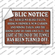 Light At The End Novelty Rectangle Sticker Decal