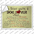 Dog Lover Novelty Rectangle Sticker Decal Small