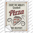 Greatest Pizza Novelty Rectangle Sticker Decal