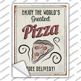 Greatest Pizza Novelty Rectangle Sticker Decal