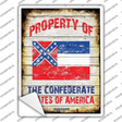 Property Of Mississippi Novelty Rectangle Sticker Decal Small