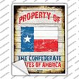 Property Of Texas Novelty Rectangle Sticker Decal Small