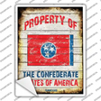 Property Of Tennessee Novelty Rectangle Sticker Decal Small