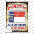 Property Of North Carolina Novelty Rectangle Sticker Decal Small