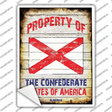 Property Of Alabama Novelty Rectangle Sticker Decal Small